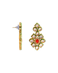 Long Red Kundan Necklace