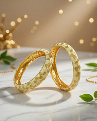 Gold Rajwadi kada, (Pack of 2)
