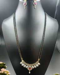 Big Mangalsutra With Earring