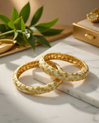 Gold Rajwadi kada, (Pack of 2)