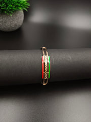 Red Green anti tarnish bracelet