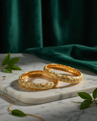 Gold Rajwadi kada, (Pack of 2)